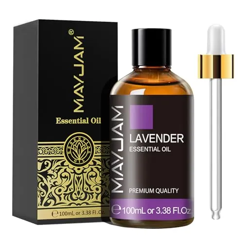 MAYJAM Lavendel Ätherisches Öl 100ML, Lavendelöl für Diffusor, Luftbefeuchter, DIY, Home，Wardrobes