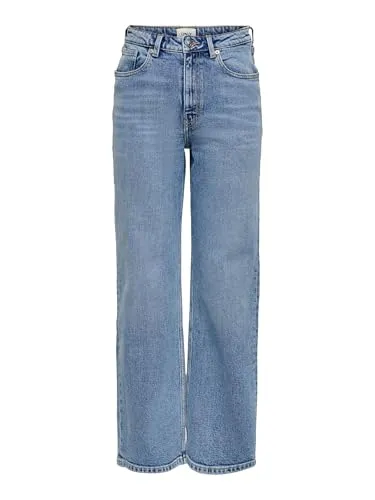 ONLY Damen Jeans 15234743 Medium Blue Denim 29-30 - Jeans aus 98% Baumwolle, 2% Elasthan, unterstützt die Better Cotton Initiative für nachhaltige Mode.