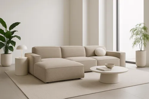 Kaiser Möbel Ecksofa Cursal L-Form, Beige - Modern & Modular - Das modulare Ecksofa Cursal vereint elegantes Design mit hohem Komfort. Die weiche Polsterung und die flexible Gestaltung passen sich perfekt Ihrem Lebensstil an.