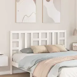 vidaXL Kopfteil Weiß 156x4x100 cm aus Kiefernholz - Klassisches Bett-Headboard aus massivem Kiefernholz, das Ihrem Schlafzimmer Eleganz verleiht und rustikalen Charme mit moderner Optik kombiniert.