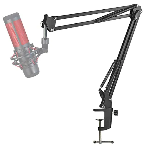 HyperX QuadCast Mikrofon arm – YOUSHARES Universeller Microphone Arm kompatibel mit HyperX QuadCast S/2S,Blue Yeti,Rode PodMic/NT-USB,Fifine AM8,Razer Seiren V3 Mini für Streaming, Gaming, Podcasting