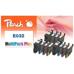 Peach Spar Pack Plus Tintenpatronen kompatibel zu Epson T0321, T0322, T0323, T0324
