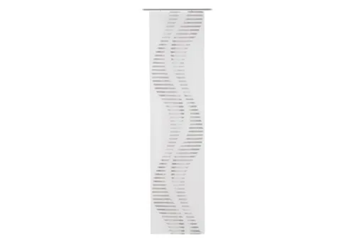 Gözze Vorhang Flächenvorhang PIERO, 60x245 cm - Fertiggardinen mit modernem Wellenmotiv in Weiß und Anthrazit, ideal für große Fensterflächen oder als Raumteiler, inklusive Befestigungszubehör für einfache Montage.