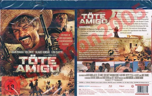 Blu-ray TÖTE AMIGO Gian Maria Volonte Klaus Kinski Damiano Damiani Uncut OOP NEU