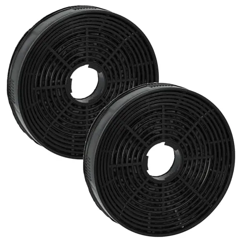 vhbw 2x Filter Aktivkohlefilter kompatibel mit Silverline AF 90, Delta, Esty, KUL 1, Kubik Dunstabzugshaube