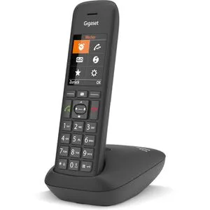 Gigaset Telefon C575, schnurlos in schwarz - Festnetztelefone mit TFT-Farbdisplay, bis zu 17 Stunden Gesprächszeit und erweiterbar auf bis zu 6 Mobilteile - ideal für Familien und Home Offices.