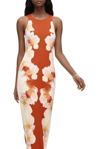 DESIGUAL ABITO LUNGO DONNA ARANCIO