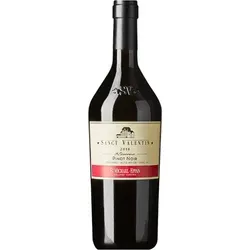 Sanct Valentin Blauburgunder Riserva DOC 2020 - Hochwertiger Blauburgunder Riserva aus Südtirol, präsentiert sich in elegantem Granatrot mit Aromen von Kirschen und Veilchen. Ideal für besondere Anlässe und genussvolle Momente.