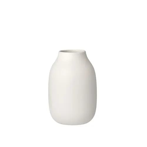 blomus Vase -COLORA- | Keramikvase für Blumen & Dekoration | Blumenvase Farbe Moonbeam matt | Größe S