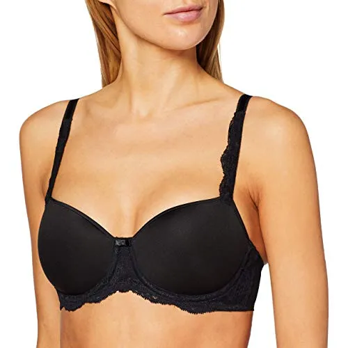 Bügel-BH TRIUMPH "Amourette Charm WP" - Eleganter BH für Damen, Gr. 80, Cup B, schwarz - Funktionsunterwäsche mit zarter Spitze und Microtouch-Material, ideal für Frauen mit größerer Cup-Größe. Genießen Sie optimalen Tragekomfort und Stil.