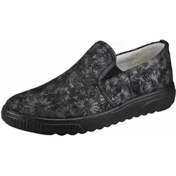 Waldläufer Komfort Slipper für Damen - Bequeme Slipper aus hochwertigem geprägtem Glattleder, mit cromfrei gegerbtem Innenleder und breiter Passform - ideal für den Alltag.