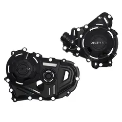 Acerbis Honda Transalp XL750 X-Power Kit - Schwarz - Motorradzubehör mit optimalem Schutz für Kurbelgehäuse und Zündung, widerstandsfähig gegen hohe Temperaturen und einfach zu montieren. Ideal für Honda Transalp XL750 Modelle 2023 und 2024.