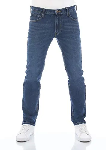 Lee® Straight-Jeans Herren Daren Zip Fly Regular Fit - Modische Denim Hose mit bis zu 2% Stretchanteil für optimalen Tragekomfort, ideal für jeden Anlass. Größe 31W / 34L, 5-Pocket-Style und krempelbare Beinabschlüsse.