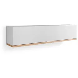 Composad Mundi Hängeregal Eiche und Weiß Lackiert - Elegantes Wandeinheit in Eiche und Weiß, ideal für stilvolle Aufbewahrung und Dekoration. Perfekt für jeden Raum!