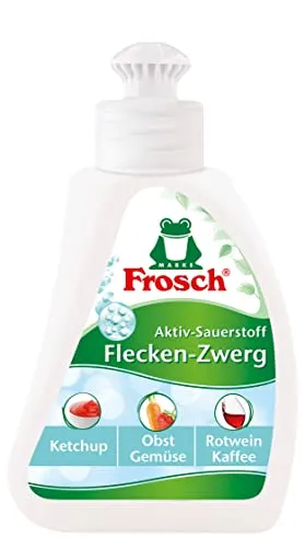 Erdal-Rex Frosch Aktiv-Sauerstoff Flecken-Zwerg 75 ml - Waschmittel & Fleckenentferner, entfernt effektiv farbige Flecken wie Gras und Rotwein mit veganer, biologisch abbaubarer Formel.
