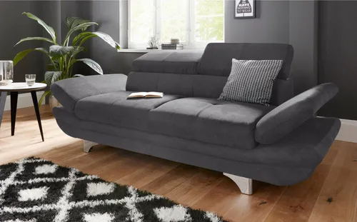 COTTA 2-Sitzer Enterprise, Big-Sofa, mit Armteilverstellung & Kopfteilverstellung