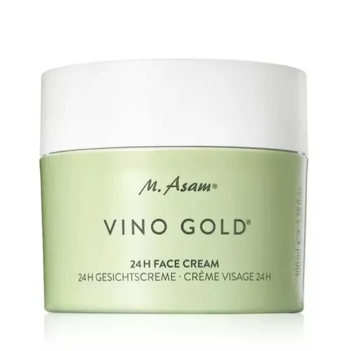 M. Asam VINO GOLD 24h Gesichtscreme – Vegane Anti-Aging Creme für strahlende Haut - Nachtpflege mit Traubenkernöl und Resveratrol, bietet 24h Anti-Aging Schutz und mindert Falten für ein jugendliches Hautbild.