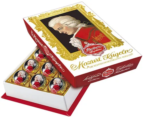 Reber Mozart Kugeln - Barock Edition Mozartkugeln - 12er Packung - 240 Gramm