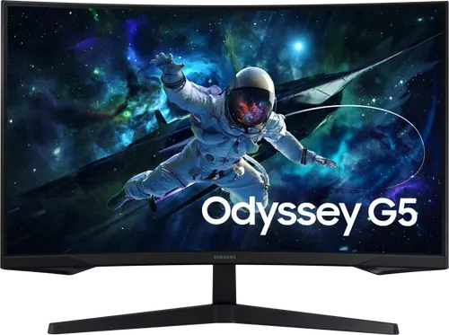 Samsung Odyssey G5 S32CG552EU - 32 Zoll Curved Gaming Monitor, WQHD, 1ms Reaktionszeit und 165 Hz für ein beeindruckendes Gaming-Erlebnis