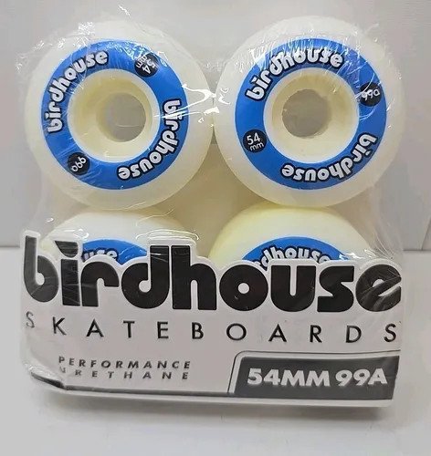 Stück  Birdhouse Logo Skateboard Wheels 99a Blue 54mm 4