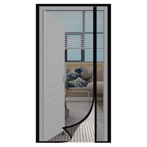 Sekey Fliegengitter Balkontür Magnet Insektenschutz 145x240 cm - Hochwertiger Insektenschutz für Balkontüren. Waschbar, langlebig und einfach zu montieren – ideal für Mieter. Der flexible Magnetverschluss sorgt für einen schnellen, geräuschlosen Durchgang ohne Lücken.