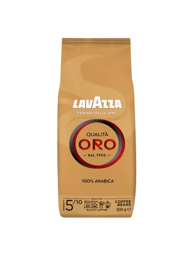 Lavazza Qualità Oro Kaffeebohnen 500g - Hochwertige Kaffeebohnen für ein unvergleichliches Aroma, ideal für die Zubereitung feiner Kaffeespezialitäten. Genießen Sie den vollmundigen Geschmack in jeder Tasse.
