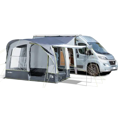 BRUNNER Buszelt Trails A.I.R. TECH HC - Aufblasbares Vorzelt für Bus und Van - Caravan-Zubehör: Freistehendes Busvorzelt mit innovativem A.I.R. Tech Luftgestänge für schnellen Aufbau und direktem Zugang zum Fahrzeug.