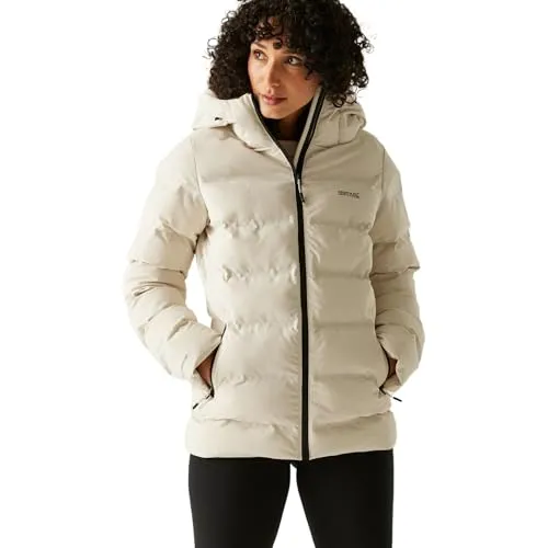Regatta Steppjacke "Altoro Thermal" in Creme - Größe 38 - Wasserdichte und atmungsaktive Steppjacke mit Kapuze und Reißverschluss. Ideal für wechselhaftes Wetter – komfortabel und funktional für jeden Tag.