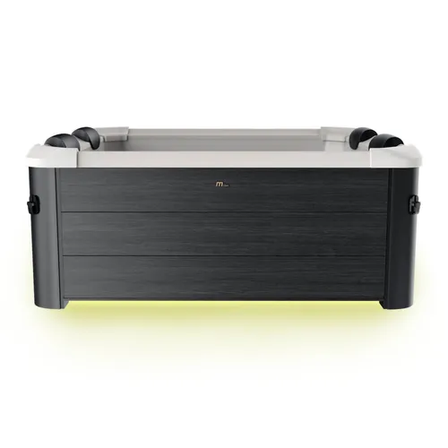 BRAST Whirlpool MSpa Oslo - 6 Personen mit LED-Beleuchtung - Whirlpool für bis zu 6 Personen, winterfest und ideal für ganzjährigen Einsatz. Mit 120 Massagedüsen und 20 Farben LED-Beleuchtung für entspannende Momente in und outdoor.