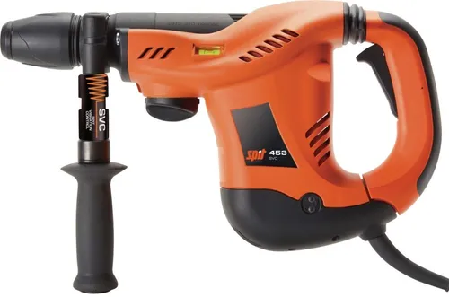 ITW Spit Meißelhammer SPIT 453 SVC - Leistungsstarker Meißelhammer mit 1100 W, ideal für anspruchsvolle Abbrucharbeiten. Hohe Schlagkraft von 6,5 J und 3000 Schlägen pro Minute für effizientes Arbeiten.