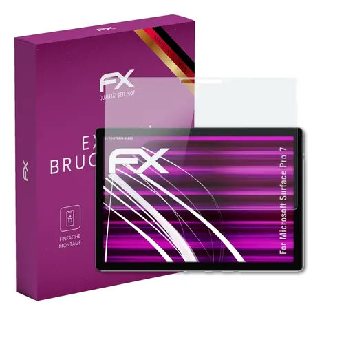 atFoliX Glasfolie für Microsoft Surface Pro 7 Displayfolie 9H Schutzpanzer