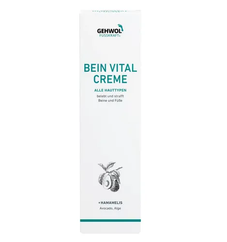 GEHWOL Fusskraft Bein Vital 125ml - Erfrischende Fußcreme - Fußcreme zur Linderung von Müdigkeit, ideal für müde Beine und Füße nach einem langen Tag.