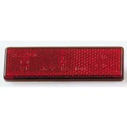 ECIE Rückstrahler mit selbstklebender Folie - Eckiger Rückstrahler, selbstklebend und E-geprüft. Ideal für erhöhte Sichtbarkeit im Dunkeln. Kompakt mit 90x25 mm, perfekt für Sport und Sicherheit.