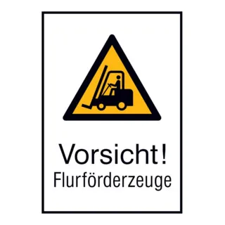 SafetyMarking Warnschild Aluminium B520xH742 mm Vorsicht Flurförderzeuge