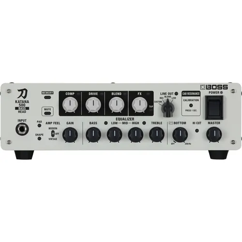 Boss Katana-500 Bass Head B-Stock - B-Stock Verstärker für E-Bass; leichter Class-D mit 500 Watt, über 60 Effekte und individuelle Regler für optimalen Sound. Ideal für Musiker, die Flexibilität und Leistung suchen.
