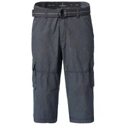 CASAMODA Herren Cargo-3/4-Bermuda BEN mit Gürtel Blau 34 - Modische Herren Cargo-3/4-Bermuda BEN mit Gürtel, aus 100% Baumwolle, pflegeleicht und hautsympathisch. Ideal für Freizeit und Alltag, mit praktischen Cargotaschen für viel Stauraum.