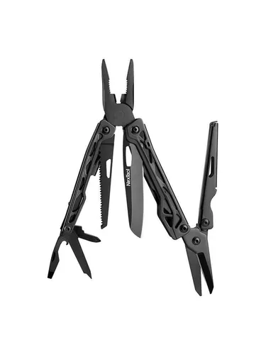 Nextool Black Knight NE20151, 11 in 1 Multitool - Outdoor-Werkzeuge: Vielseitiges Multitool mit 11 Funktionen, leicht und sicher im Gebrauch dank speziellem Schloss – ideal für Hausarbeit und Abenteuer!
