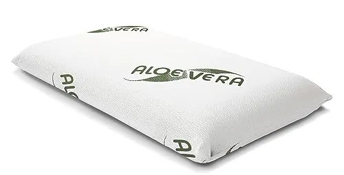 Siebenschläfer Orthopädisches Nackenstützkissen - Orthopädisches Kissen aus Visko-Gelschaum mit Aloe Vera Bezug, ideal für Allergiker und mit waschbarem Bezug für optimale Hygiene. Perfekte Höhe von 15cm für eine gerade Wirbelsäule.