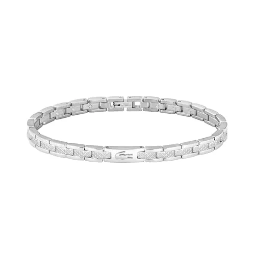 Lacoste Gliederarmband METROPOLE, 2040465, 2040466 silberfarben - Armschmuck aus Edelstahl, verstellbare Länge und ideal für lässige Outfits – perfekt als Geschenk für jeden Anlass!
