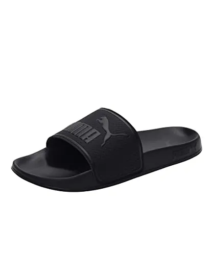 PUMA Herren Sandalen Leadcat 2.0 - Badeschuhe mit gepolstertem Lederriemen und geformtem Fußbett für höchsten Komfort. Ideal für entspannte Tage am Pool oder zu Hause, kombiniert Stil und Funktionalität.