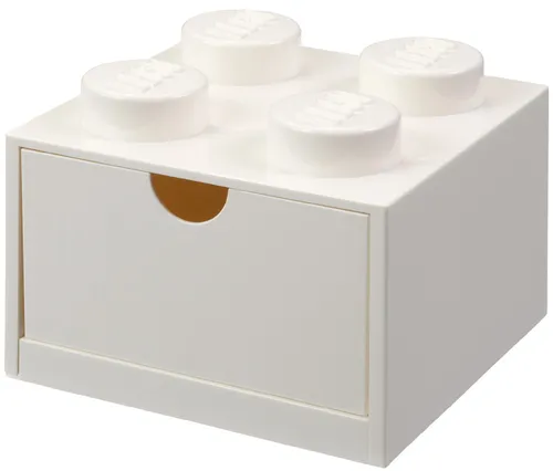 LEGO Schubladenbox DESK DRAWER 4 1 Schub weiß