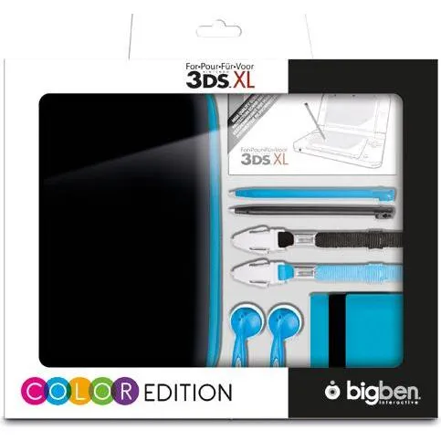 Bigben Nintendo New 3DS XL - Zubehör-Set "Color Edition" (farbig sortiert) (3DS XL) (GACC3057)