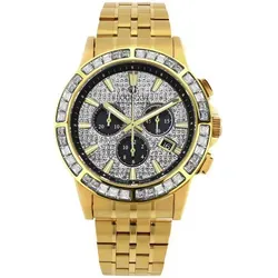 LOUIS XVI Quarzuhr Louis XVI XLXVI1130 Herrenuhr Majesté Iced Out Baguette 43mm 5ATM Louis XVI XLXVI1130 Herrenuhr Majesté Iced Out Baguette 43mm 5ATM