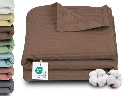 Wohndecke ZOLLNER 150 x 200 cm, 100% Baumwolle - Hochwertige Wohndecke aus 100% Baumwolle, ideal für Gemütlichkeit in jedem Raum. Waschmaschinenfest und schnell trocknend – perfekt für Familien und Gäste!