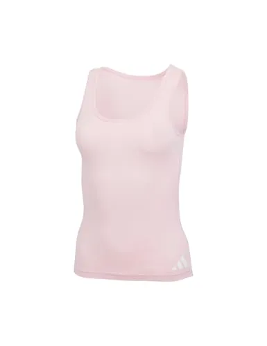 adidas Damen Tank TOP-Sport Active Essentials Cotton 3 Stripes Shirts, 525 Clear pink, XS