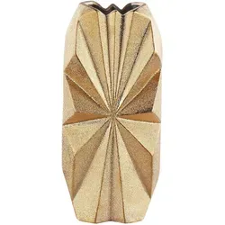 Beliani Dekovase, Gold, Stein, Mode, 37 cm, Dekoration, Vasen, Keramikvasen