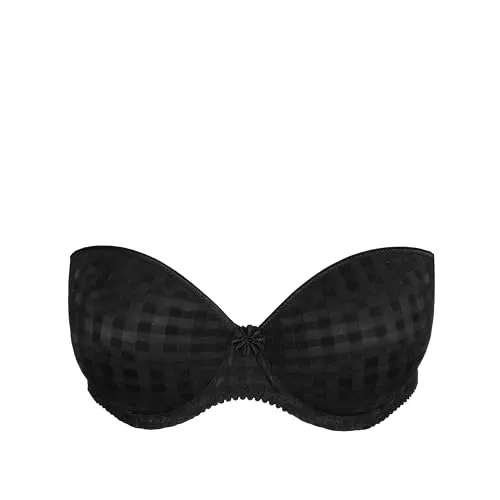 Marie Jo Avero trägerloser BH 85C schwarz - Eleganter trägerloser BH mit abnehmbaren Trägern, ideal für vielseitige Outfits. Bietet optimalen Halt und ein angenehmes Tragegefühl.