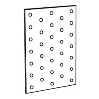 ART 81506 Lochplatte Stahl 400 x 100 x 2 sendzimirverzinkt, 10 Stück - Flachwinkel, robuste sendzimirverzinkte Lochplatten für vielfältige Anwendungen, ideal für Konstruktionen und Heimwerkerprojekte.