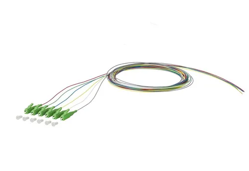 Metz Connect OpDAT Pigtail LC-APC 2m 6-farbig - Hochwertiger LWL-Pigtail mit 6 Farben, ideal für präzise Verbindungen. Länge: 2 m, für effiziente Signalübertragung in der Kategorie OS2.