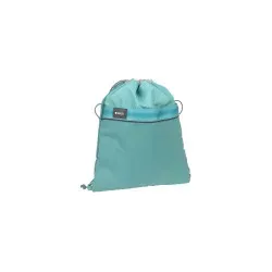 Bold School String Bag aqua - Praktischer Sportbeutel mit Kordelverschluss und zusätzlichem Reißverschlussfach. Ideal für Schulsport und Freizeit, lässt sich einfach am Bold Rucksack befestigen. Maße: 36 x 1 x 42 cm, Volumen: 12 l.